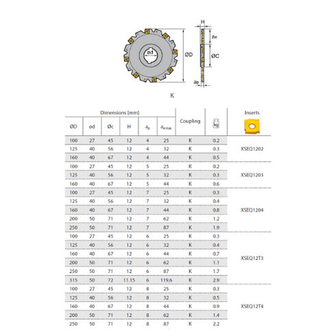Slot Milling Cutter SMP01 (Ø100 – 250 mm) Details